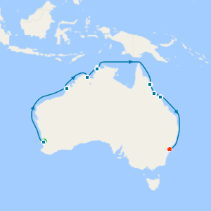 Northern Australia Explorer from Perth to Sydney with Stays