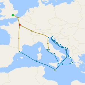 No Fly Voyage with Venice Simplon-Orient-Express, Italy, Greece & Adriatic from Barcelona