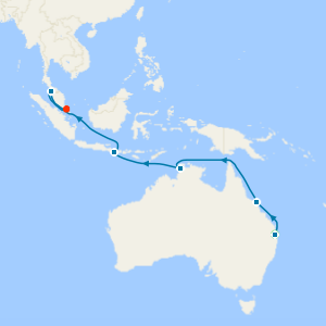 Brisbane's Koala's, Australia & Asia to Singapore with Stay