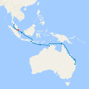 Asia & Australia from Brisbane to Singapore with Stays