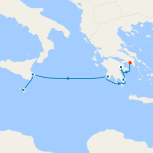 Sicily & Greece with Malta Stay
