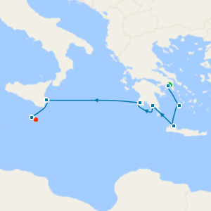 Sicily & Greece with Athens Stay