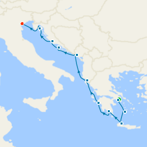 Croatia, Albania & Greece with Athens and Venice Stays