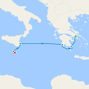 Sicily & Greece with Athens and Malta Stays