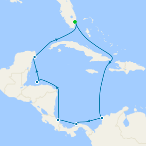 Southern Caribbean & Panama Gateway from Fort Lauderdale