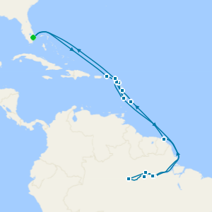 Caribbean & Amazonian Wonders from Fort Lauderdale