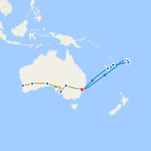 4Nts Indian Pacific Rail from Perth to Sydney & South Pacific Explorer with Stays