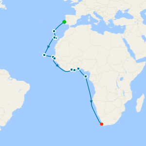 West African Majesty from Lisbon to Cape Town