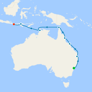 Atolls & Dragons Sydney to Benoa