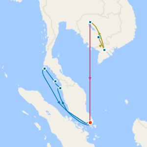 Kingdom of Wonder Tour: Phnom Penh, Majestic Mekong & Siem Reap & Cruise Southeast Asia
