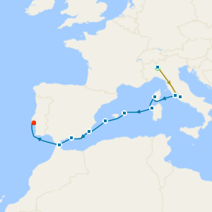 Swiss Alps, Bernina Red Train & Jewels of Andalusia & the Balearic Islands from Rome