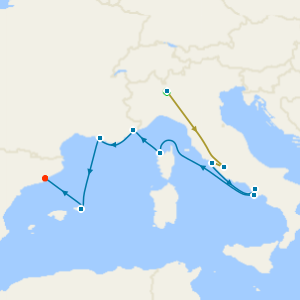 Swiss Alps, Bernina Red Train, Shimmering Shores & Timeless Mediterranean Treasures from Rome