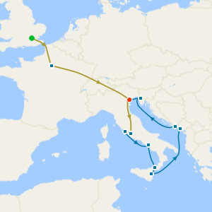 Venice Simplon-Orient-Express & Adriatic Jewels, with Stays in Paris, Venice Island & Rome