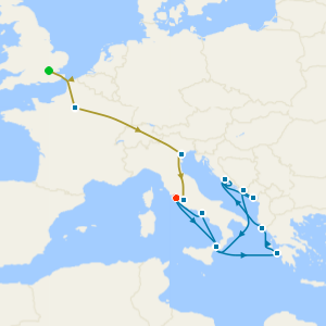Venice Simplon-Orient-Express & Italy, Greece & Croatia, with Stays in Paris, Venice Island & Rome