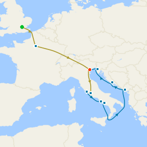 Venice Simplon-Orient-Express, Adriatic Sea & Western Med, with Stays in Paris, Venice Island & Rome