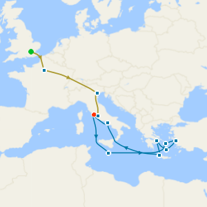 Venice Simplon-Orient-Express, Greece & Italy, with Stays in Paris, Venice Island & Rome