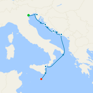 Adriatic Sea from Fusina (Venice)