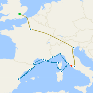 Mediterranean Mosaic with Venice Simplon-Orient-Express, Stays in Paris, Venice Island & Rome