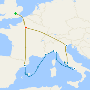 Europe by Rail - No Fly Voyage with Venice Simplon-Orient-Express, Italian Riviera, France & Spain