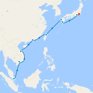Singapore & Sentosa Island Stays, Vietnam & Hong Kong to Tokyo