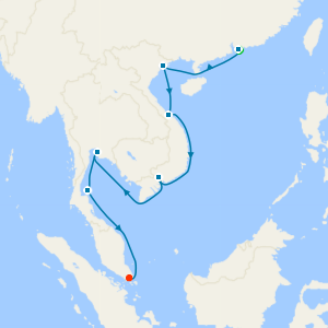 NYE! Southbound Asian Allure from Hong Kong to Singapore with Stay