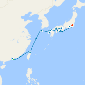 Hong Kong, South Korea & Japan to Tokyo with Stays