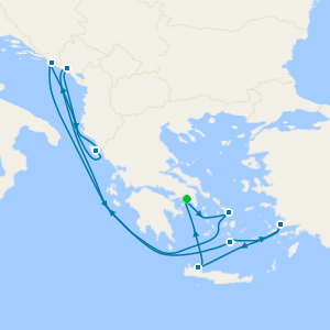 Greek Isles and the Adriatic cruise from Piraeus (Athens)