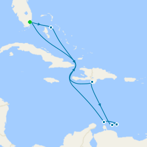 Southern Caribbean cruise from Miami