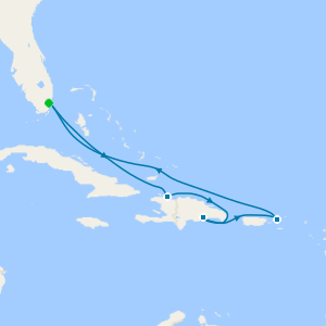 Eastern Caribbean from Miami