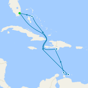 Southern Caribbean from Miami