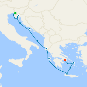 Dalmatia to the Greek Isles from Trieste to Athens
