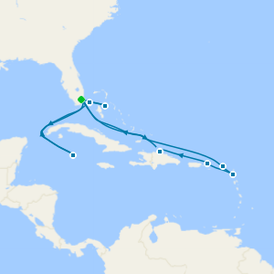 Caribbean and Bahamas cruise from Miami
