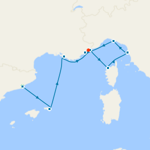 Enchanting Provence, Tuscany & the French Riviera with Luxury Barcelona & Nice Stays 