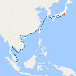 Northbound Asian Allure, South Korea & Japan to Tokyo with Stay