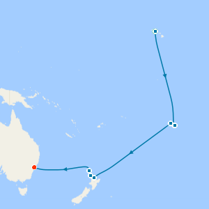 Transpacific with Waikiki Beach and Sydney Stays