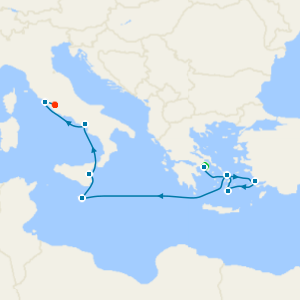 Mediterranean with Athens & Rome Stays