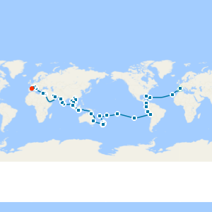 World Cruise 2028 from Barcelona with Stay