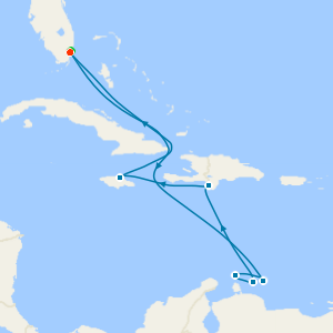 Western & Southern Caribbean with Miami Beach Stay