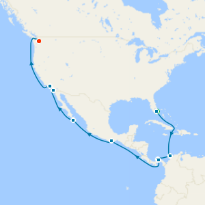 Panama Canal with Miami Beach & Seattle Stays