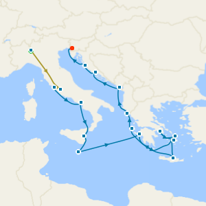 MAIDEN VOYAGE! Swiss Alps, Bernina Red Train with Mediterranean Collage