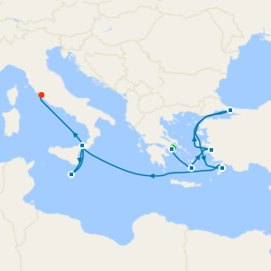 Greek Isles & Turkey from Athens to Rome with Stay