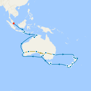 4Nts Indian Pacific Rail & Australia from Sydney to Singapore with Stay
