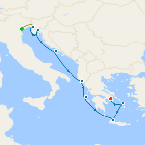 Dalmatia to the Greek Isles with Venice & Athens Stays