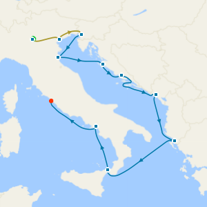 Lake Garda & Venice Stays with The Beautiful Boot Voyage from Trieste to Rome