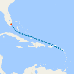San Juan, St. Kitts & Virgin Islands with Miami Beach Stay