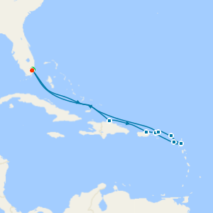 San Juan, Antigua & St. Maarten with Miami Beach Stay