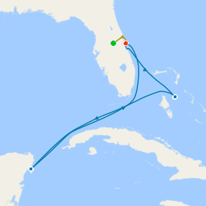 Western Caribbean from Port Canaveral with 7nt Orlando Stay and Car Hire