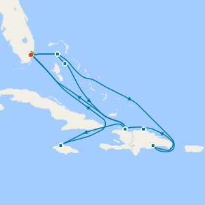 Western & Eastern Caribbean Adventure with Miami Beach Stay