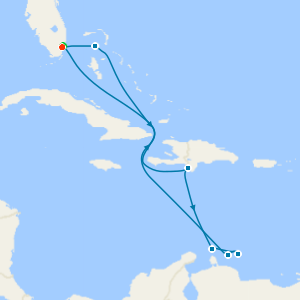 Southern Caribbean with Miami Beach Stay
