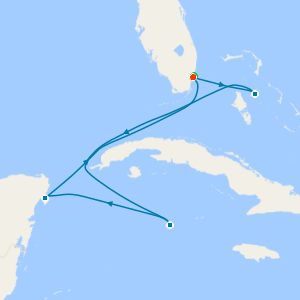 Western Caribbean from Miami  with Miami Beach Stay